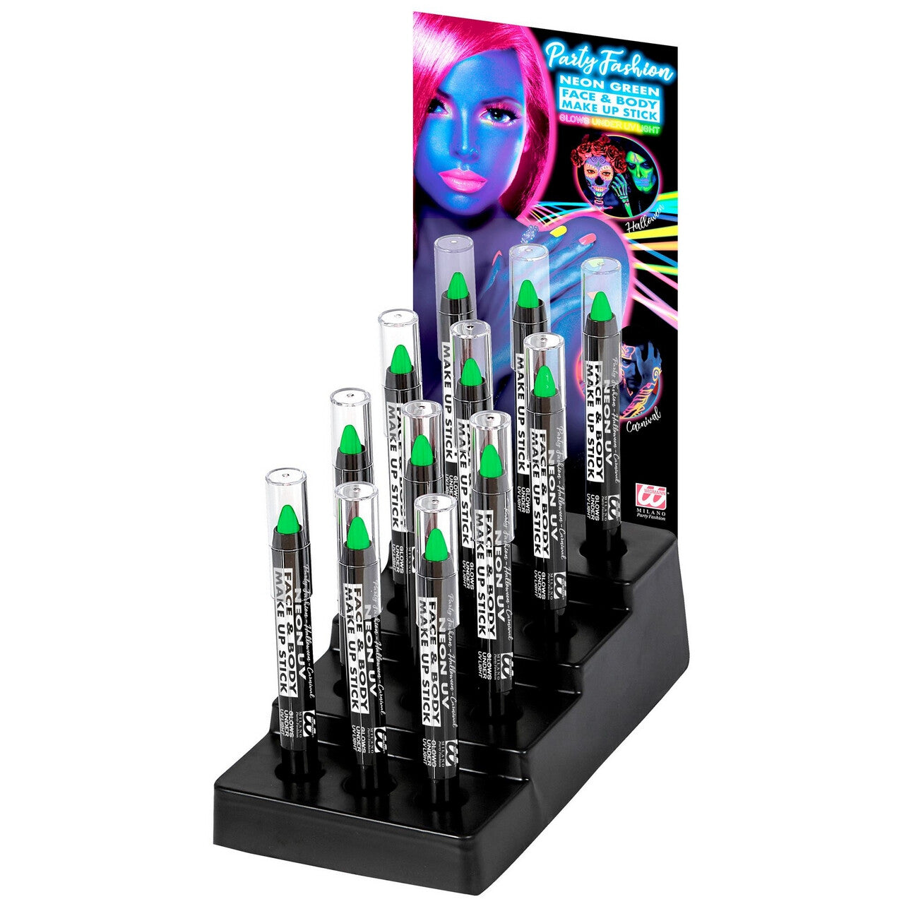Op deze afbeelding zie je een Accessoires, van het merk Widmann. Make-Up Potlood Neon Groen