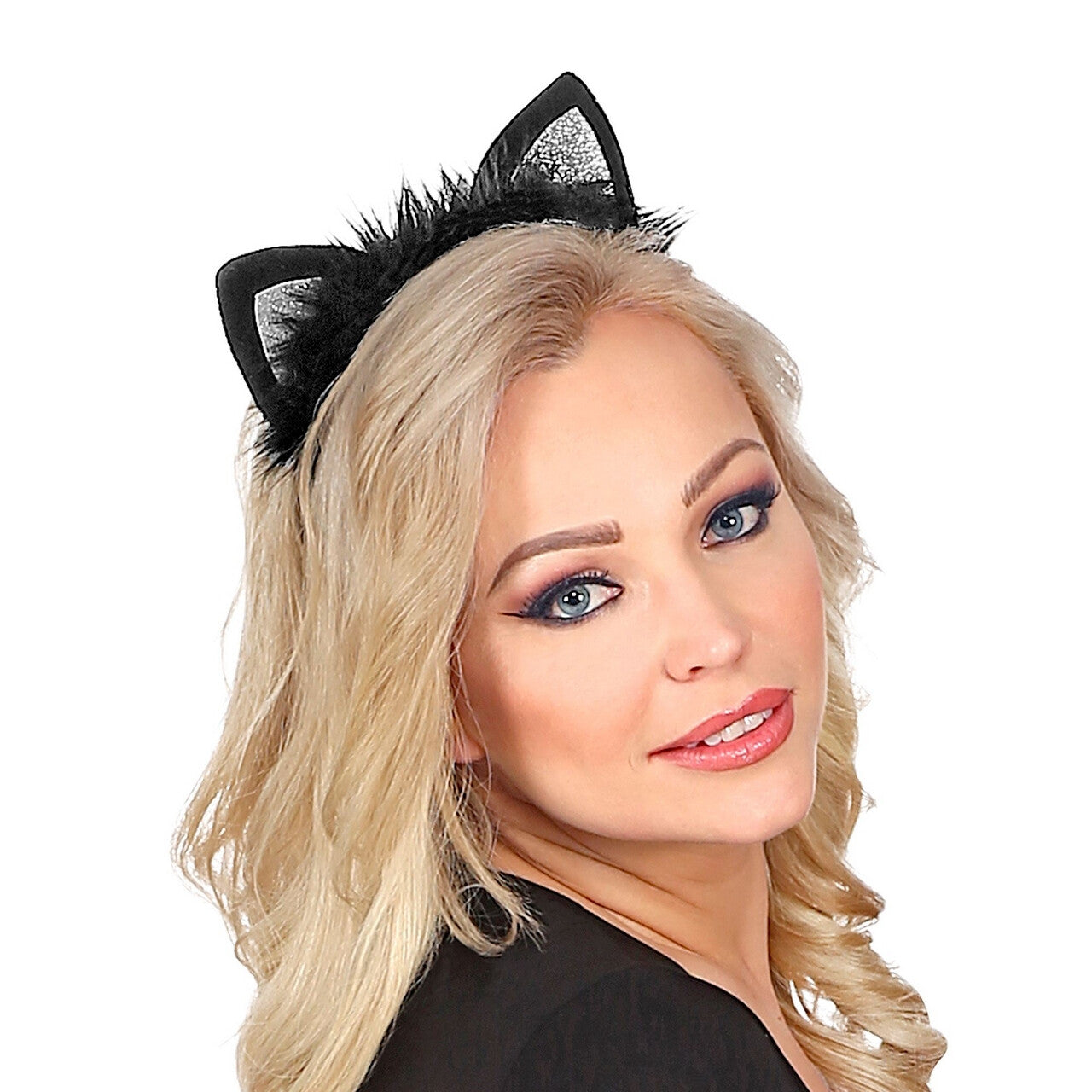 Op deze afbeelding zie je een Accessoires, van het merk Widmann. Oortjes En Staart Poes