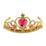 Gouden Tiara Met Roze Steentjes Prinses
