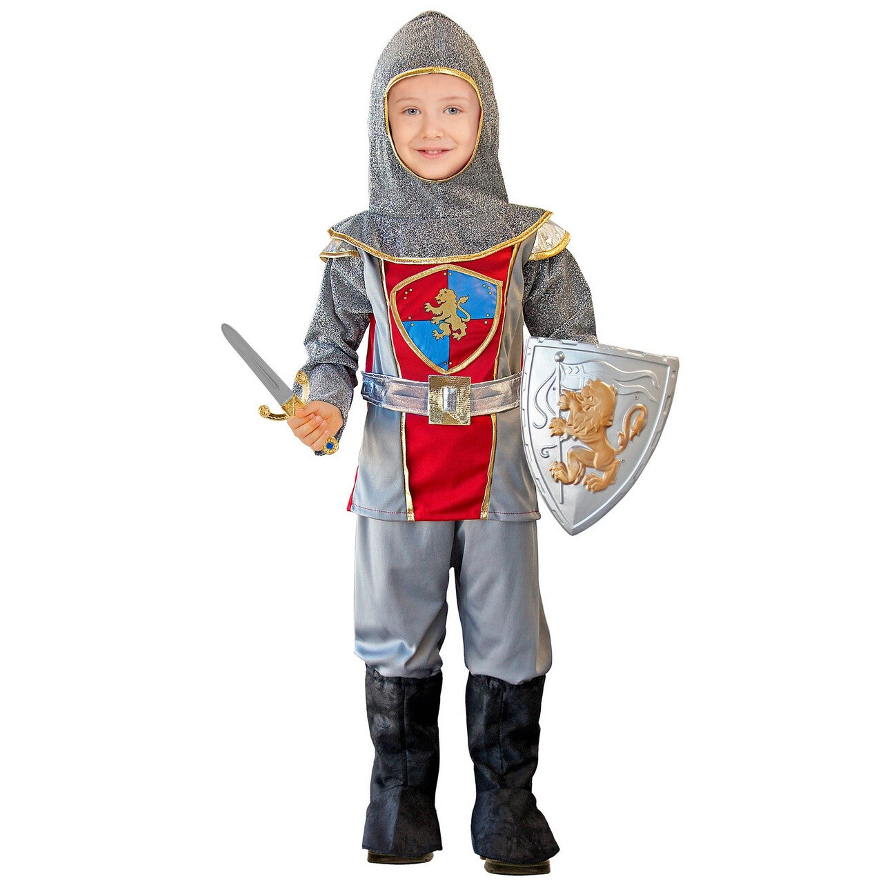 Op deze afbeelding zie je een Kostuums, van het merk Widmann. Dappere Ridder Roeland Jongen Kostuum