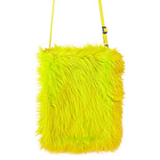 Op deze afbeelding zie je een Accessoires, van het merk Widmann. Oer Handtas Holbewoner Neon Berenvel Geel