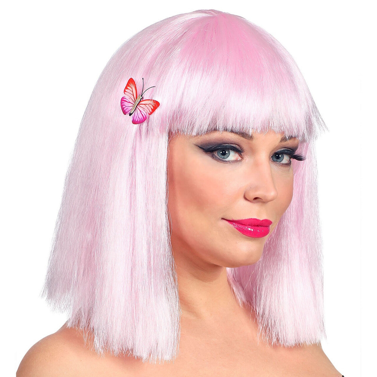 Op deze afbeelding zie je een Accessoires, van het merk Widmann. Set Van 4 Tropische Vlinder Haarclips