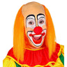 Kale Schedel Met Lang Oranje Haar Clown