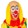 Kale Schedel Met Lang Geel Haar Clown