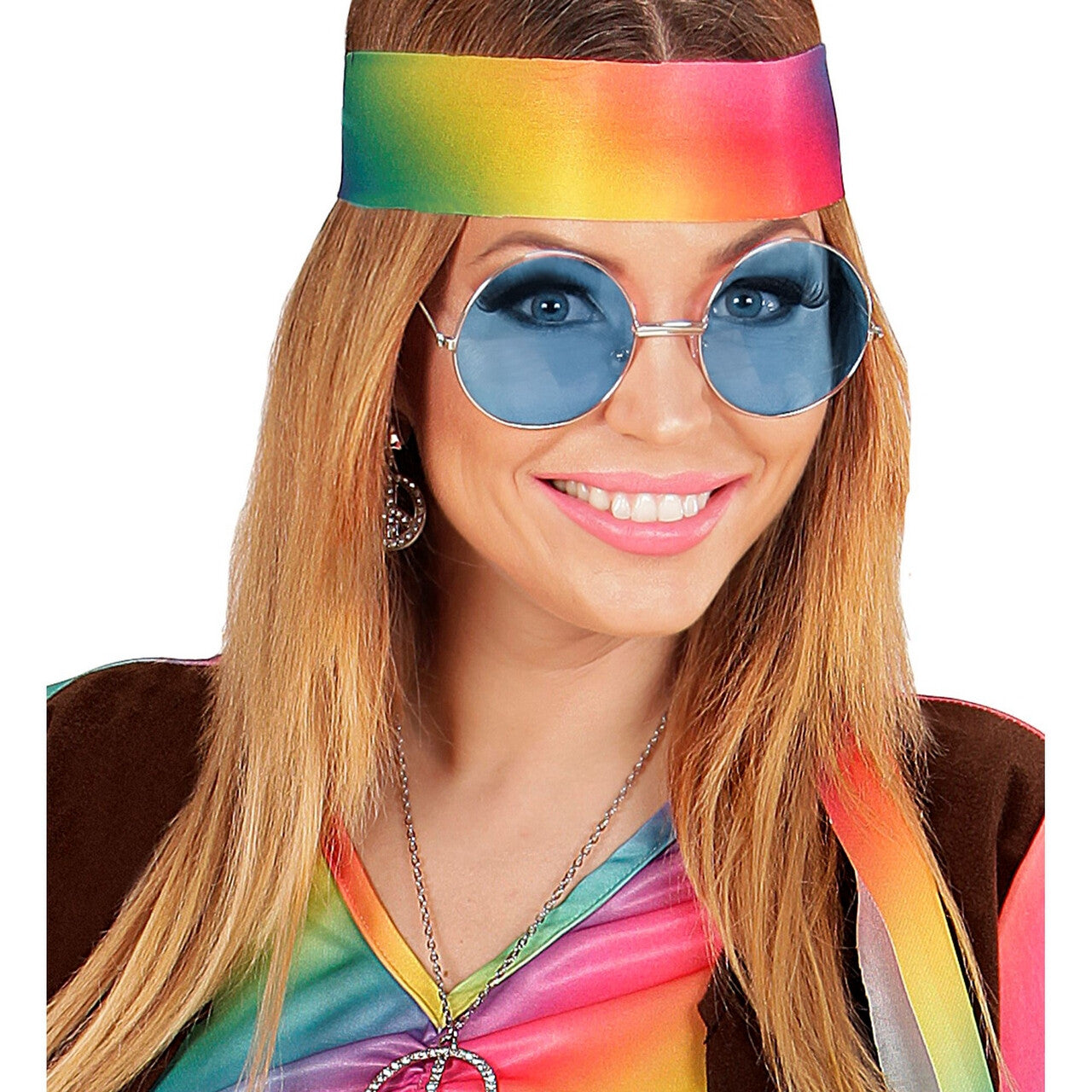 Op deze afbeelding zie je een Accessoires, van het merk Widmann. Lekker Grote Jaren 70 Bril Blauw