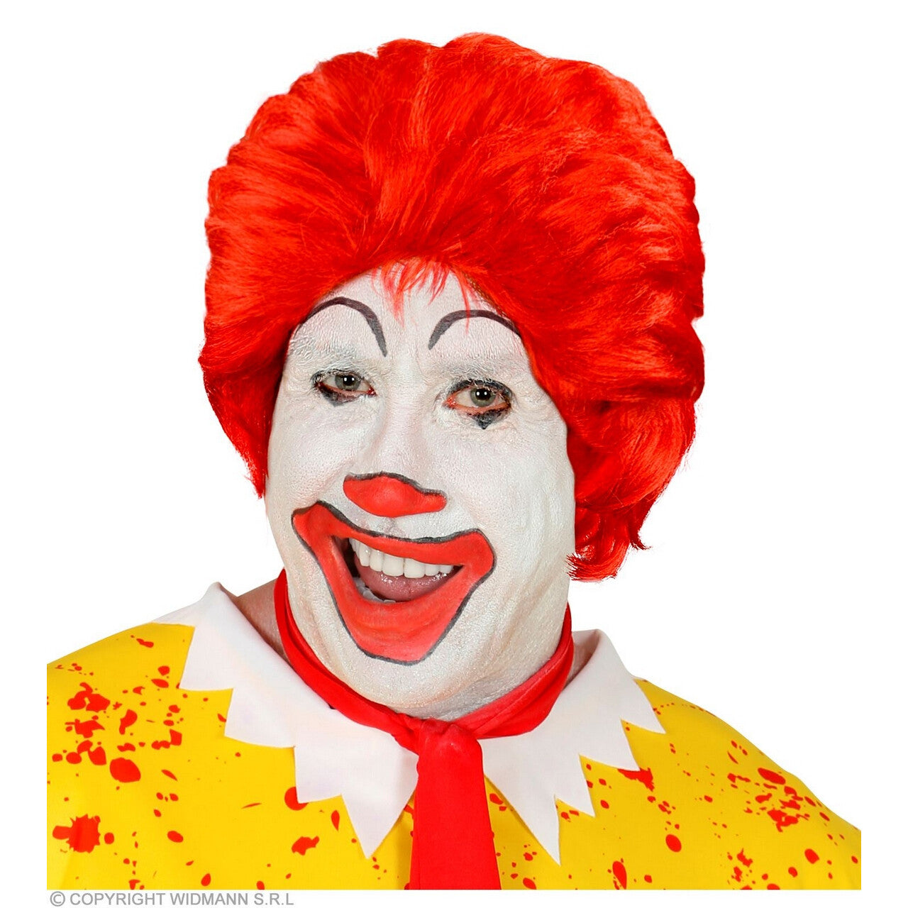 Op deze afbeelding zie je een Accessoires, van het merk Widmann. Eetgrage Junkfood Clown Ronald