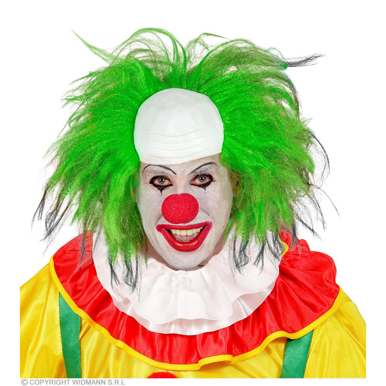 Op deze afbeelding zie je een Accessoires, van het merk Widmann. Clown Hoofbedekking Met Groen Haar