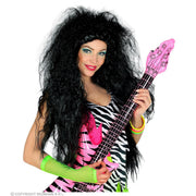 Op deze afbeelding zie je een Accessoires, van het merk Widmann. Jaren 80 Wilde Rockster Silky Slayer