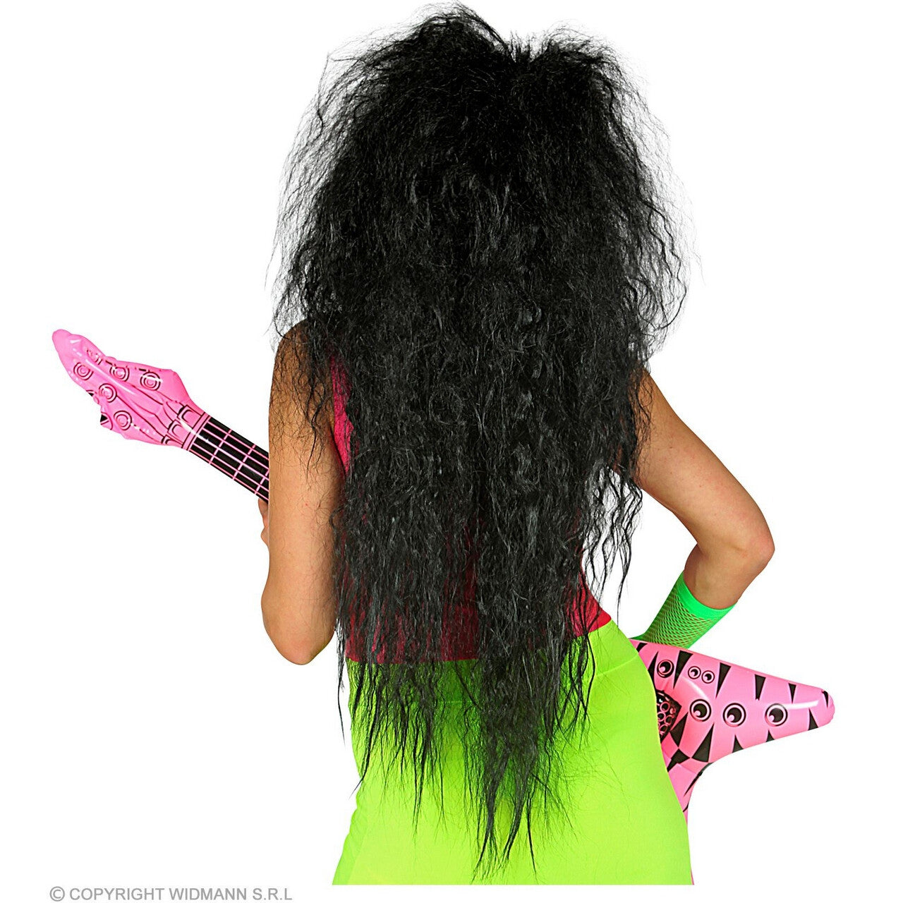 Op deze afbeelding zie je een Accessoires, van het merk Widmann. Jaren 80 Wilde Rockster Silky Slayer