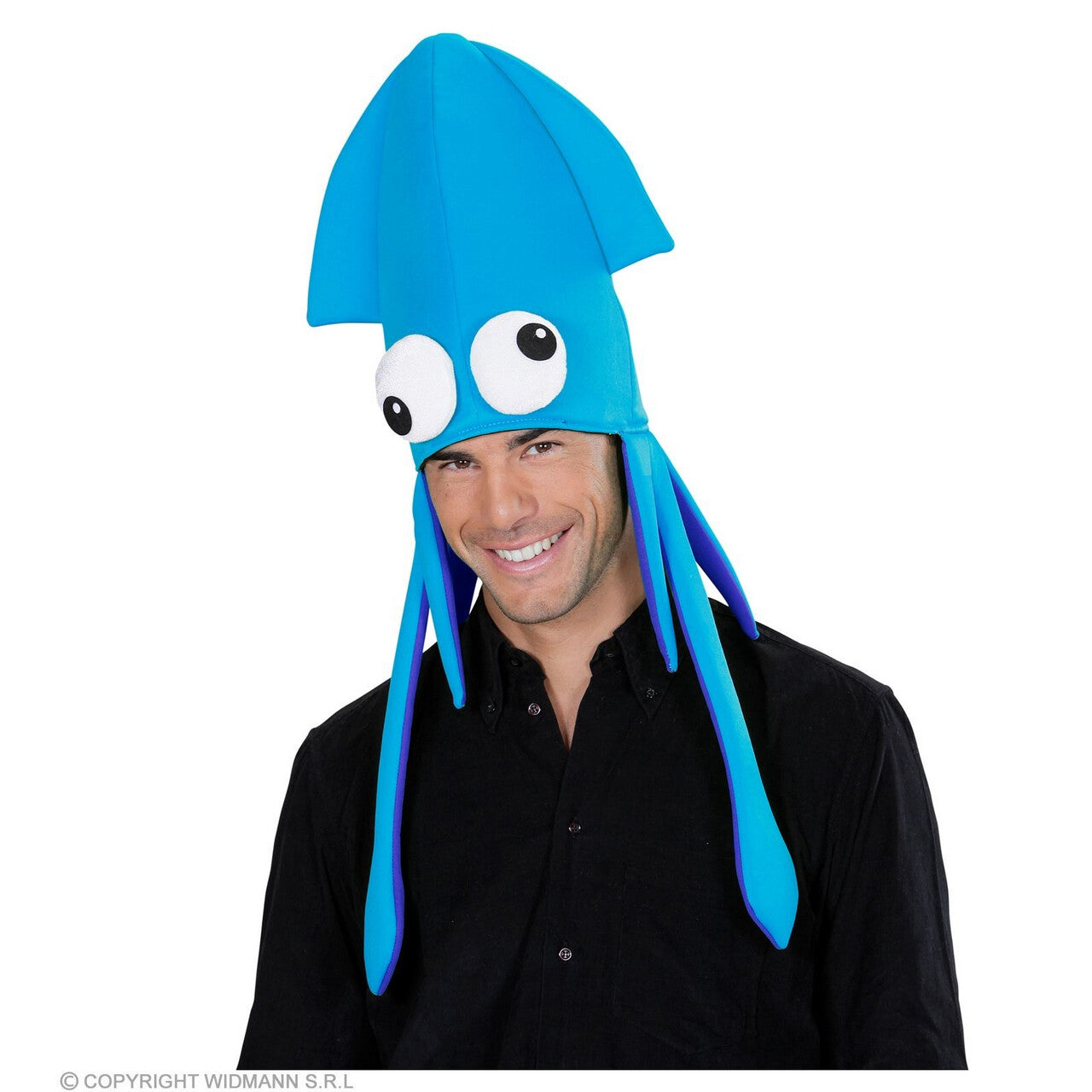 Op deze afbeelding zie je een Accessoires, van het merk Widmann. Oceaan Blauwe Geinige Inktvis