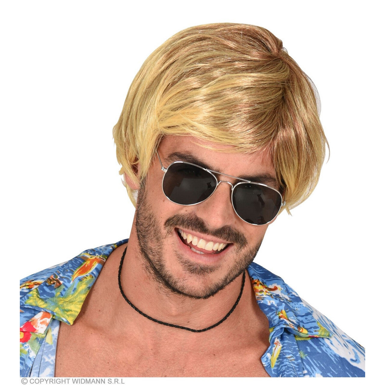 Op deze afbeelding zie je een Accessoires, van het merk Widmann. Surfer Strand Hunk Cody Blond