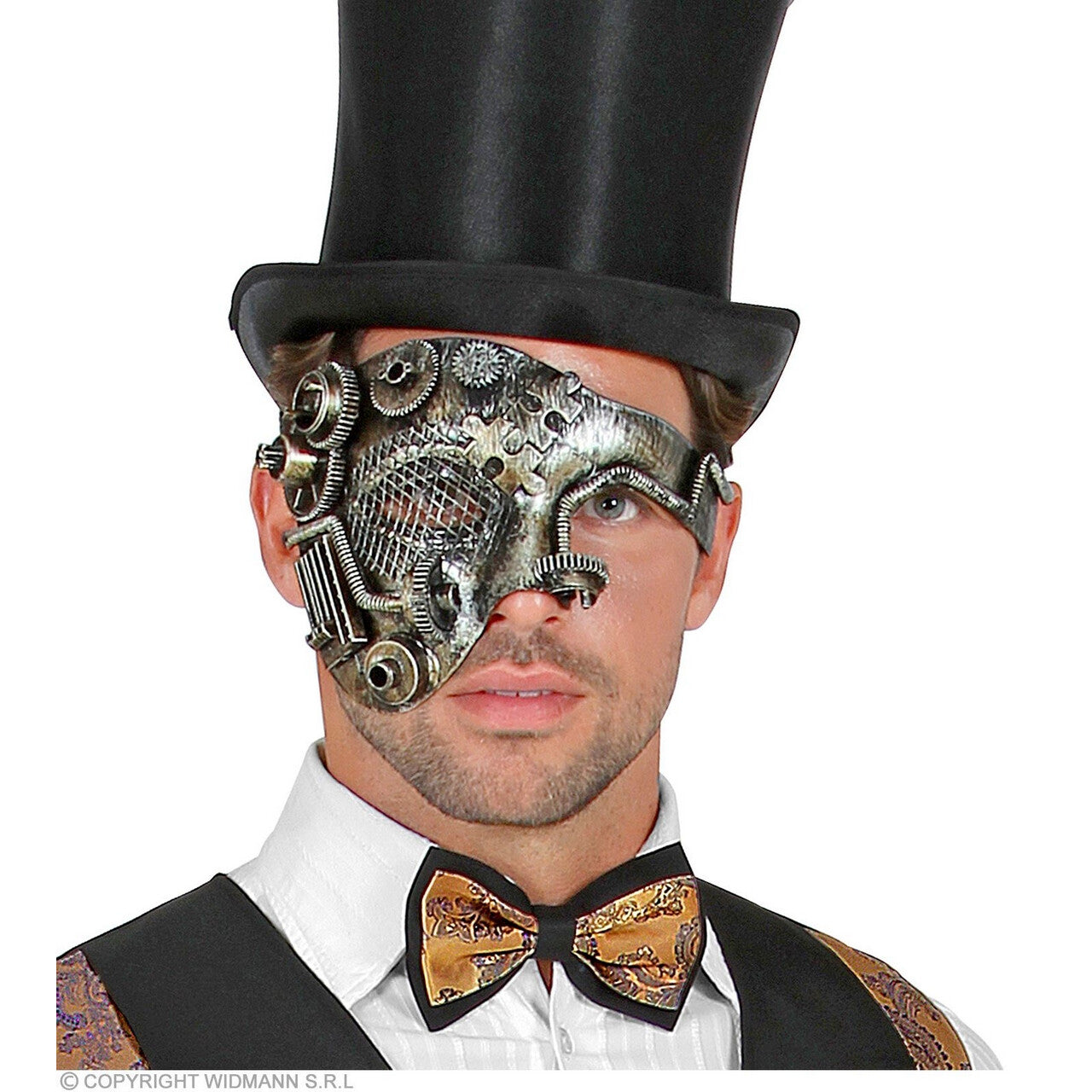 Op deze afbeelding zie je een Accessoires, van het merk Widmann. Luxe Bruine Vlinderdas