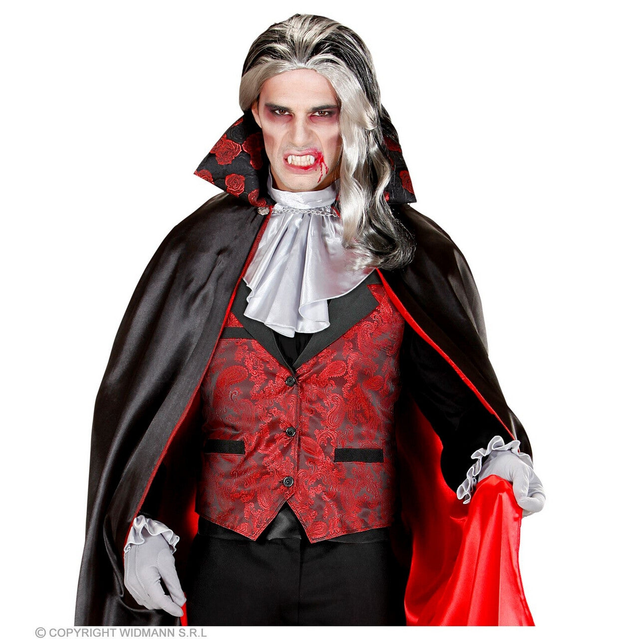 Op deze afbeelding zie je een Kostuums, van het merk Widmann. Graaf Dracula Steampunk Gilet Man