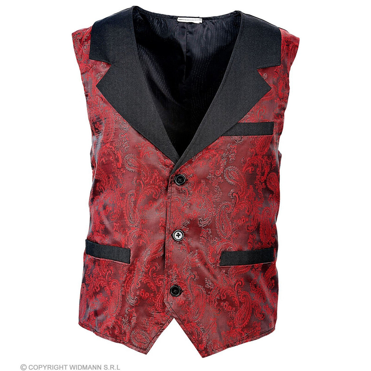 Op deze afbeelding zie je een Kostuums, van het merk Widmann. Graaf Dracula Steampunk Gilet Man