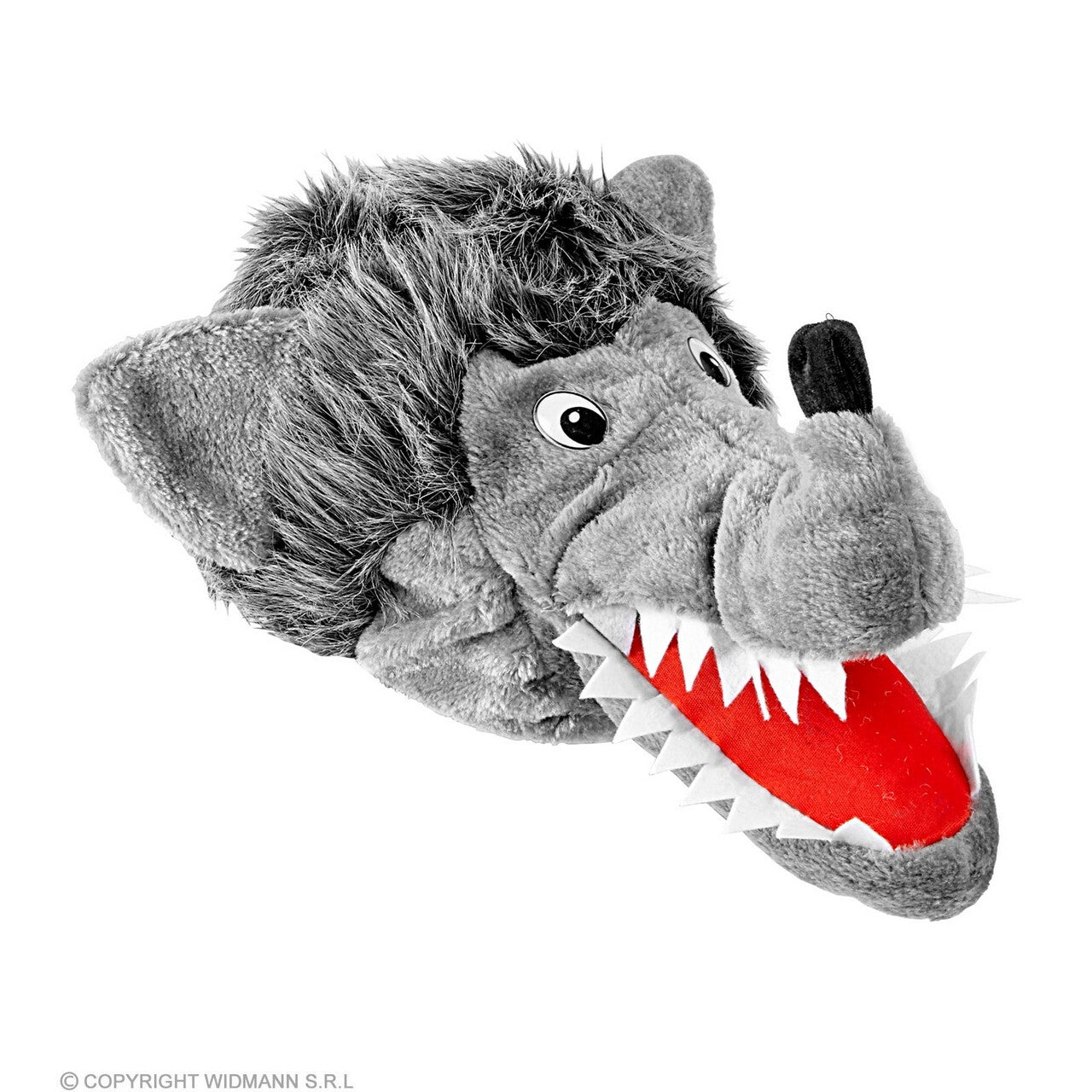 Op deze afbeelding zie je een Accessoires, van het merk Widmann. Wolf Op Je Hoofd Muts