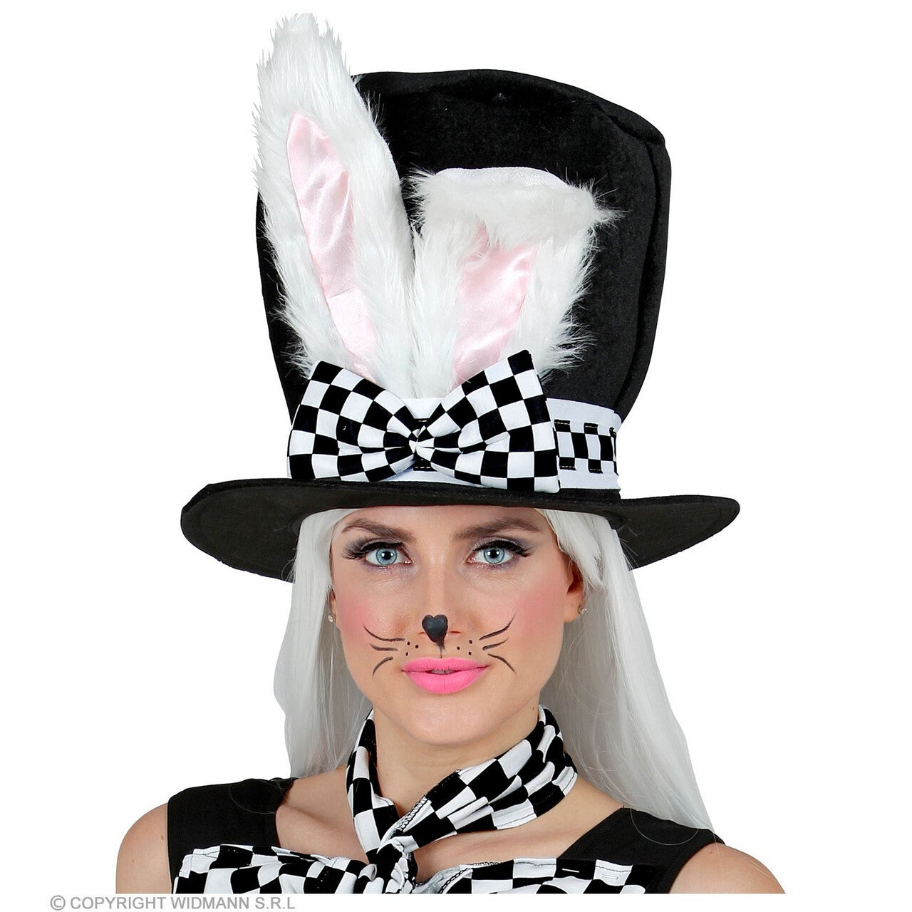 Op deze afbeelding zie je een Accessoires, van het merk Widmann. Konijn Op Een Hoed