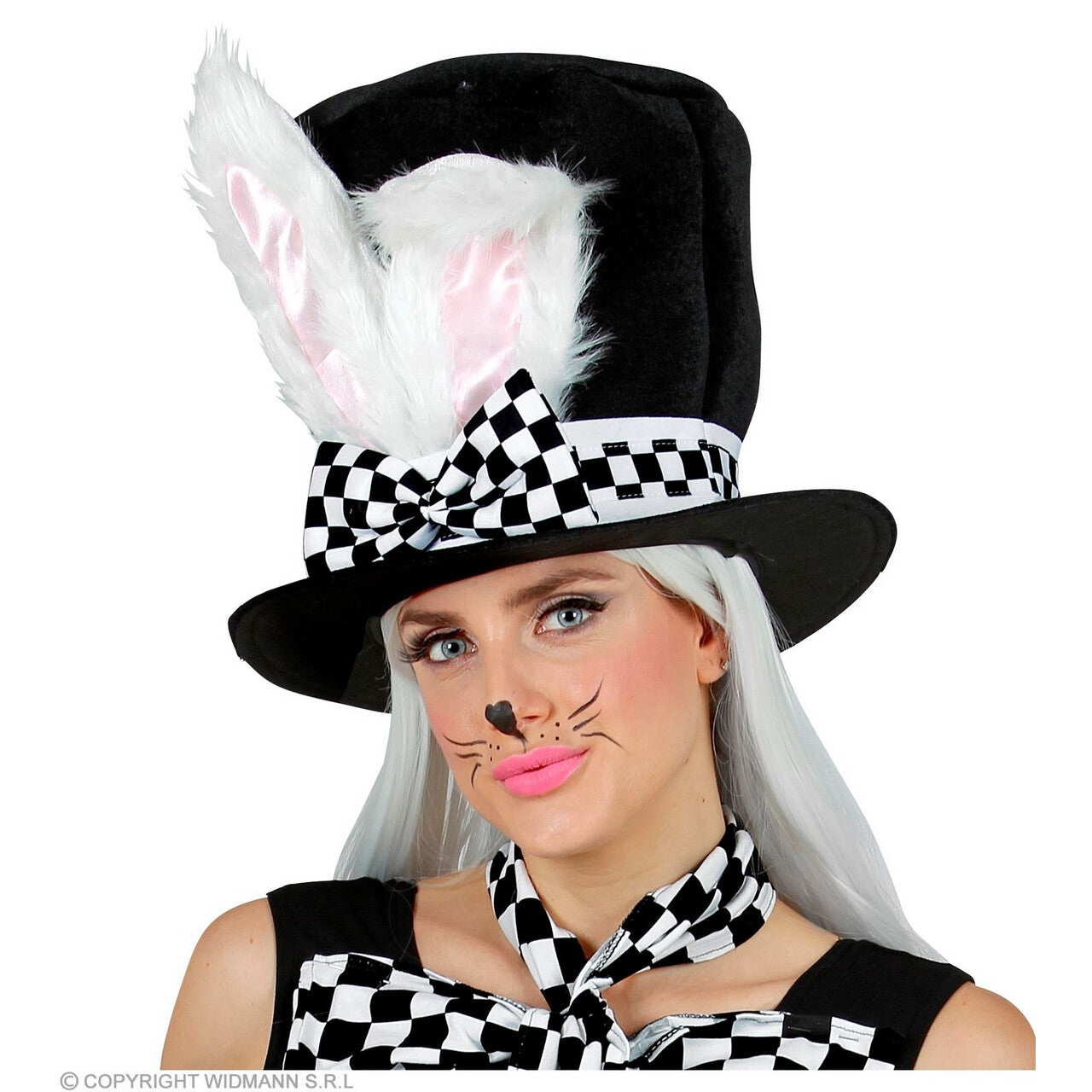 Op deze afbeelding zie je een Accessoires, van het merk Widmann. Konijn Op Een Hoed
