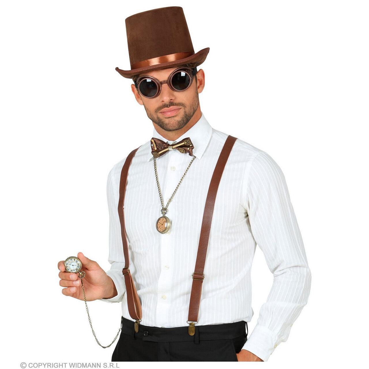Op deze afbeelding zie je een Accessoires, van het merk Widmann. Terug In De Tijd Tijdloos Zakhorloge