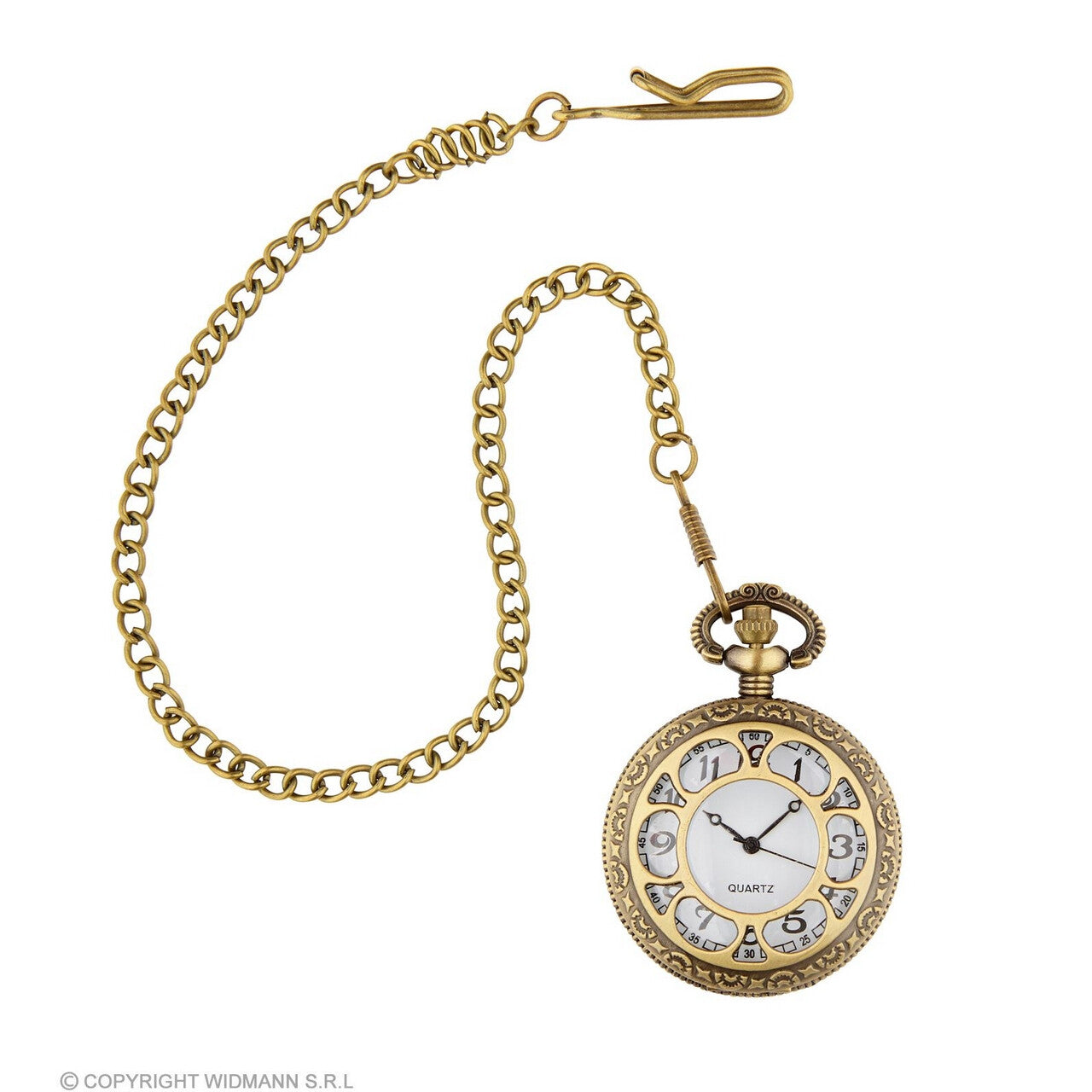 Op deze afbeelding zie je een Accessoires, van het merk Widmann. Terug In De Tijd Tijdloos Zakhorloge