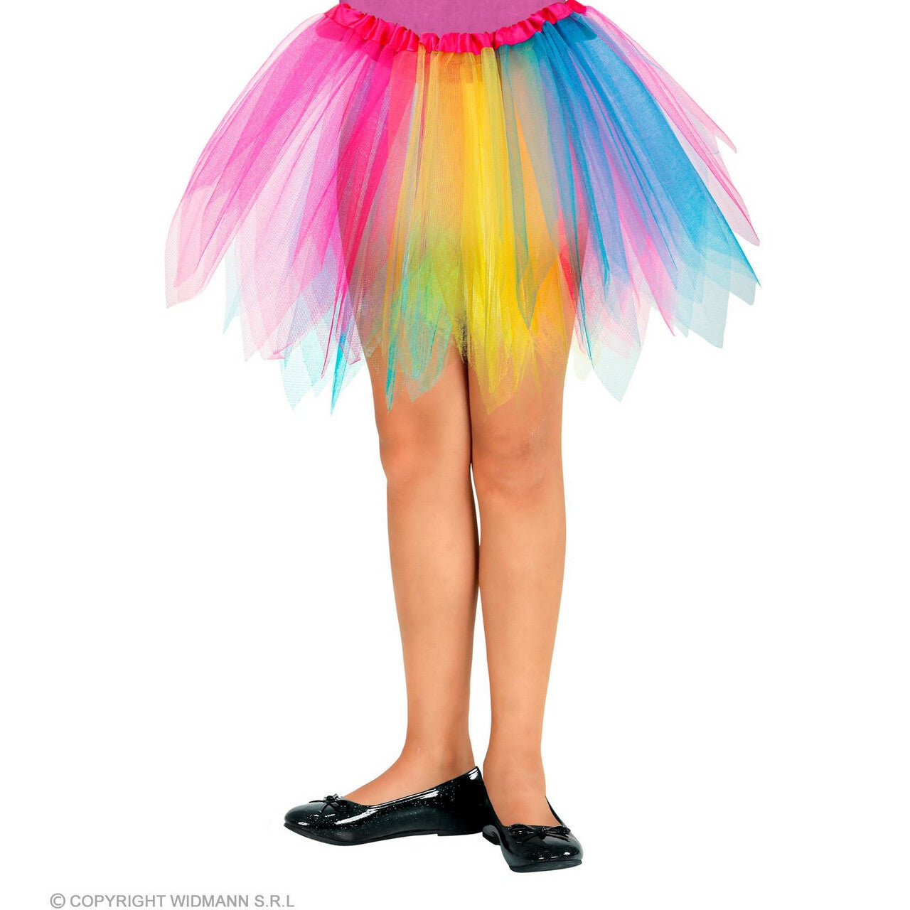 Op deze afbeelding zie je een Kostuums, van het merk Widmann. Dansen Op De Regenboog Eenhoorn Tutu 30 Centimeter Meisje