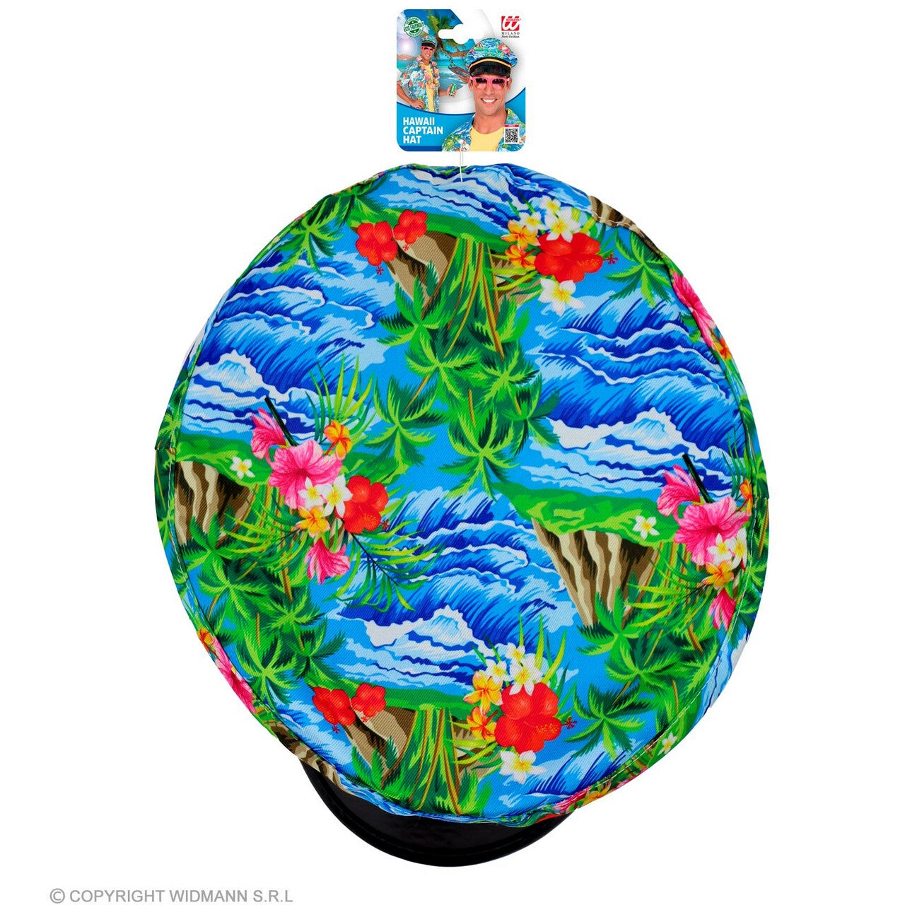 Op deze afbeelding zie je een Accessoires, van het merk Widmann. Zomerse Hawaii Kapitein Pet