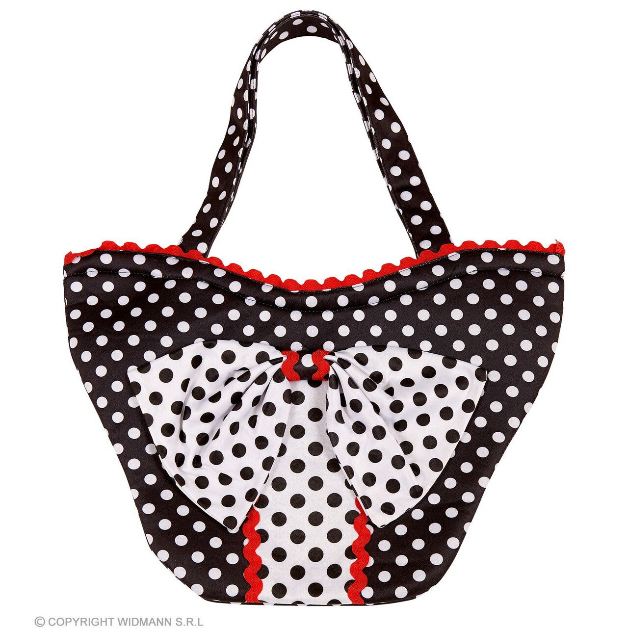 Op deze afbeelding zie je een Accessoires, van het merk Widmann. Duizelingwekkende Stippen Shopper Tas Polkadot