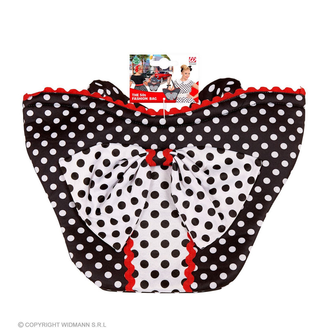 Op deze afbeelding zie je een Accessoires, van het merk Widmann. Duizelingwekkende Stippen Shopper Tas Polkadot
