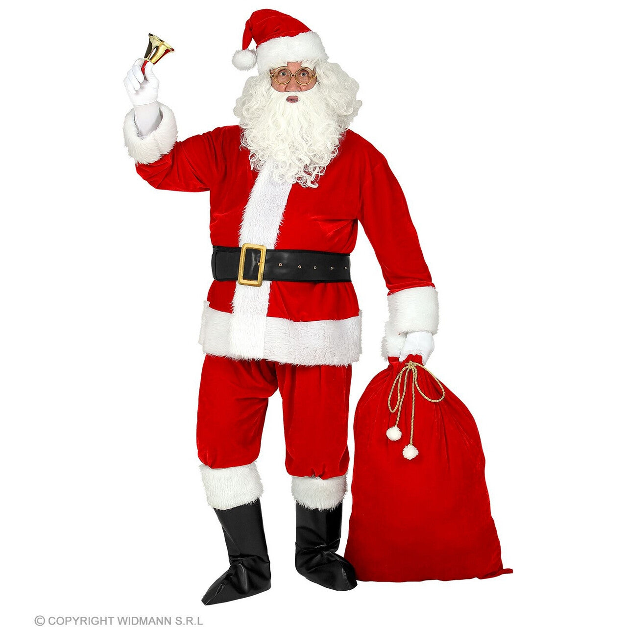 Op deze afbeelding zie je een Kostuums, van het merk Widmann. De Enige Echte Professionele Kerstman Compleet Kostuum