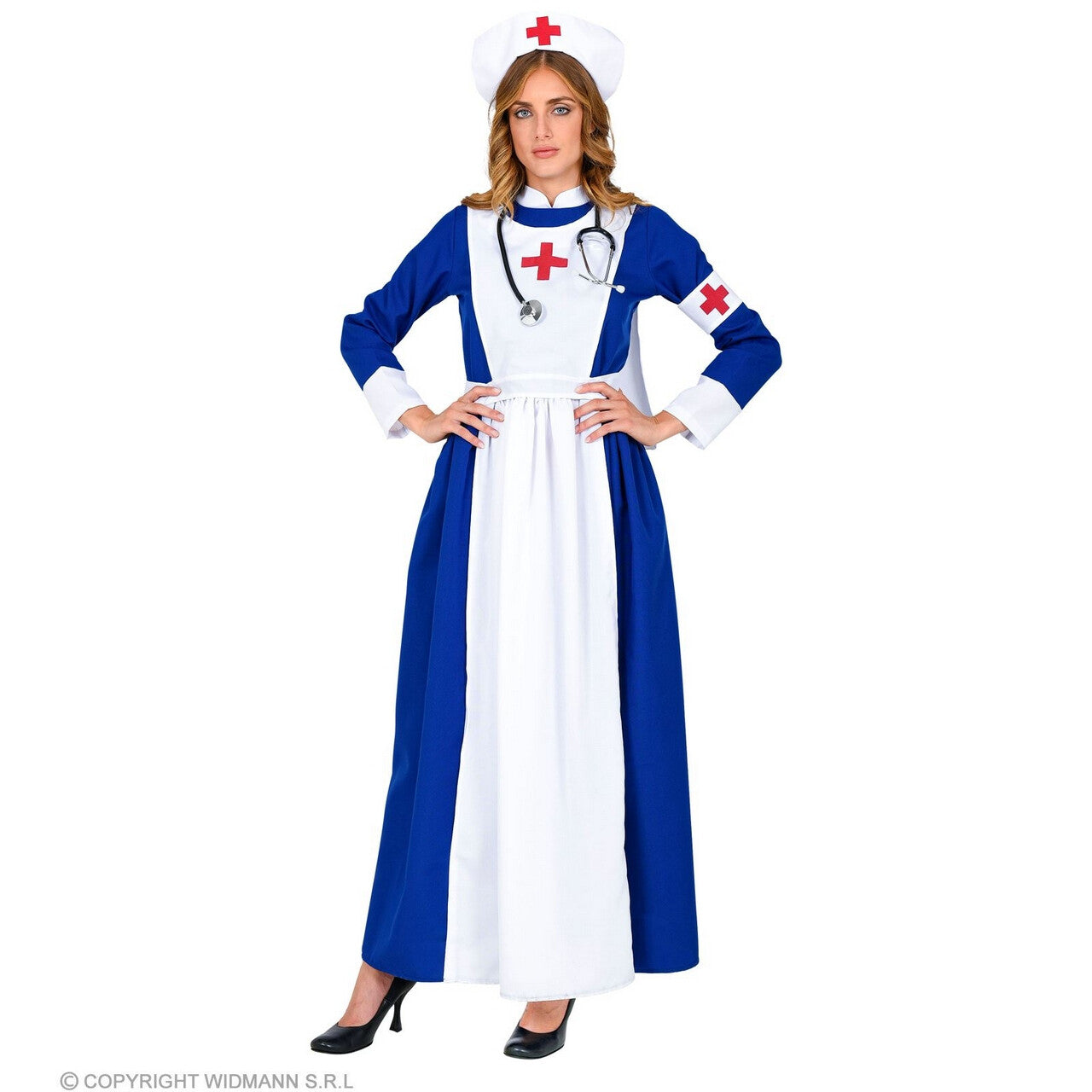 Op deze afbeelding zie je een Kostuums, van het merk Widmann. Traditionele Verpleegster Vrouw Kostuum