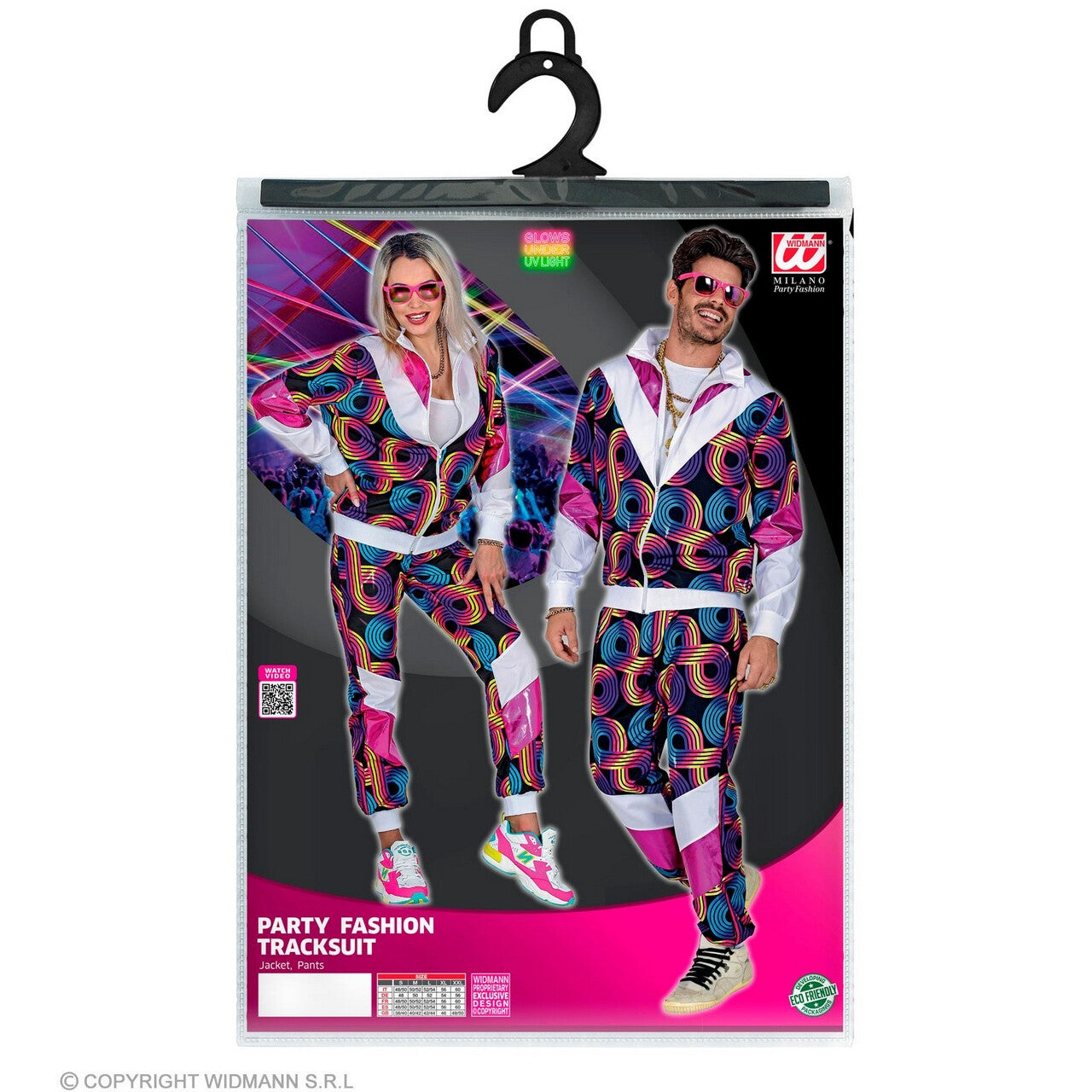Op deze afbeelding zie je een Kostuums, van het merk Widmann. Dansplaat Op De Maat 80s Kostuum