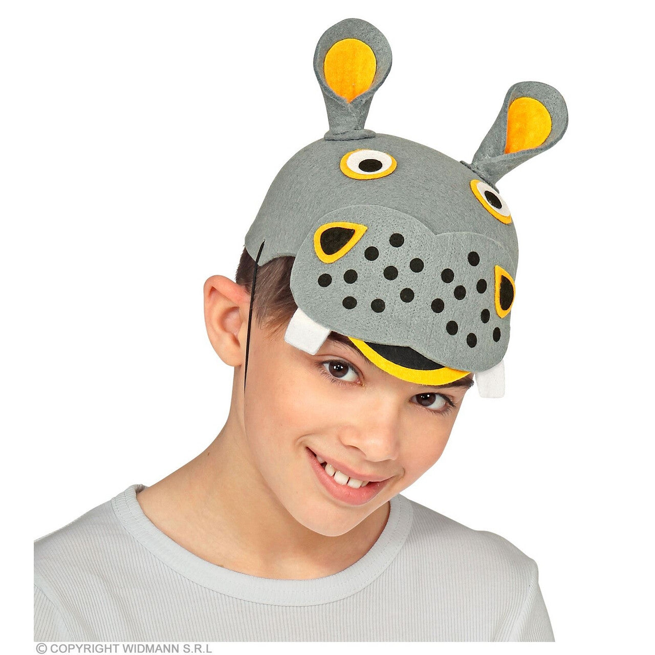 Op deze afbeelding zie je een Accessoires, van het merk Widmann. Nelson Het Nijlpaard Op Je Hoofd