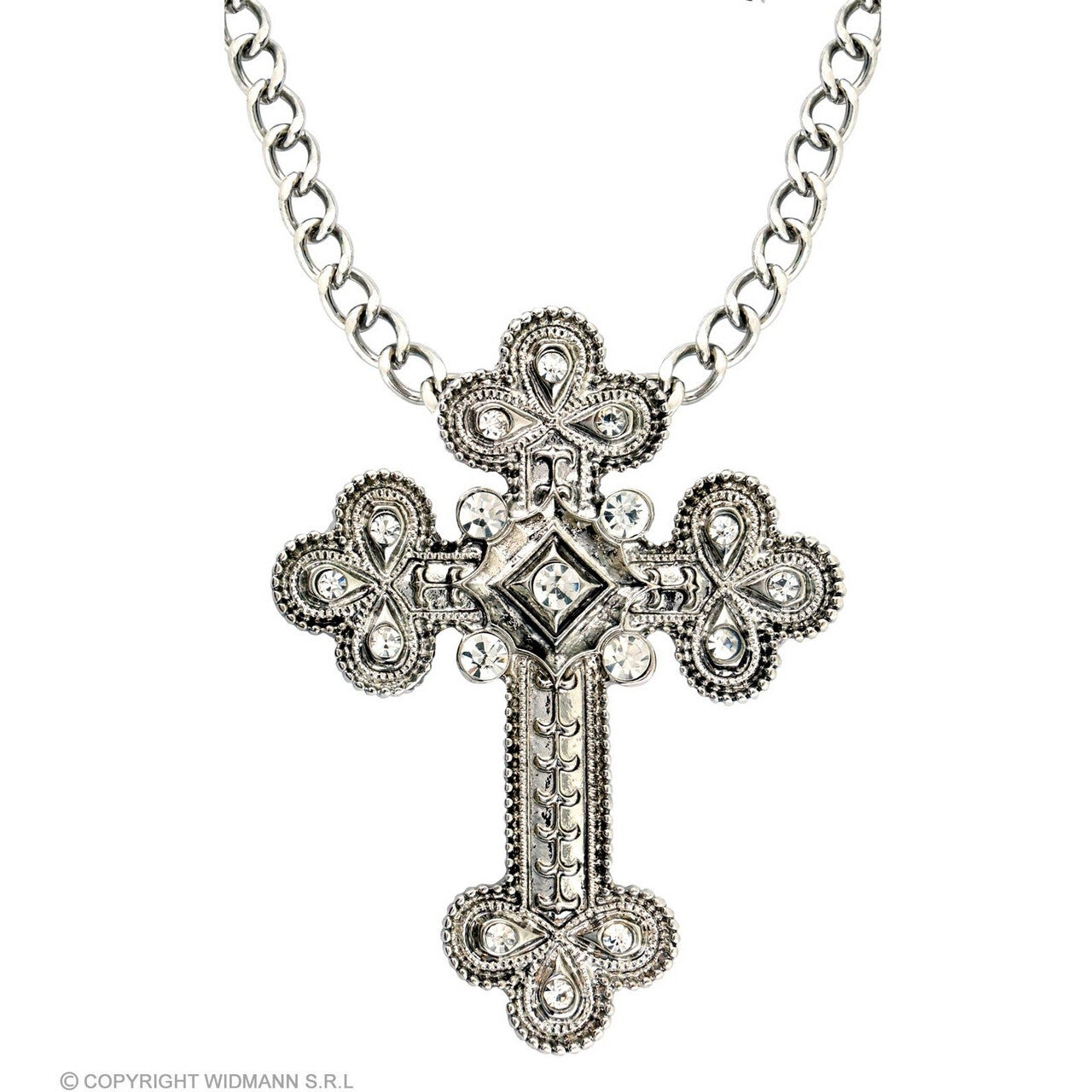 Op deze afbeelding zie je een Accessoires, van het merk Widmann. Gotische Kruis Ketting Non