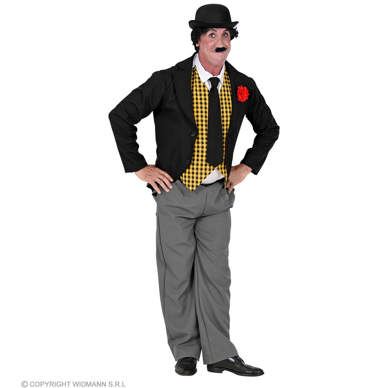 Op deze afbeelding zie je een Kostuums, van het merk Widmann. Charles Deftige Opa Man Kostuum
