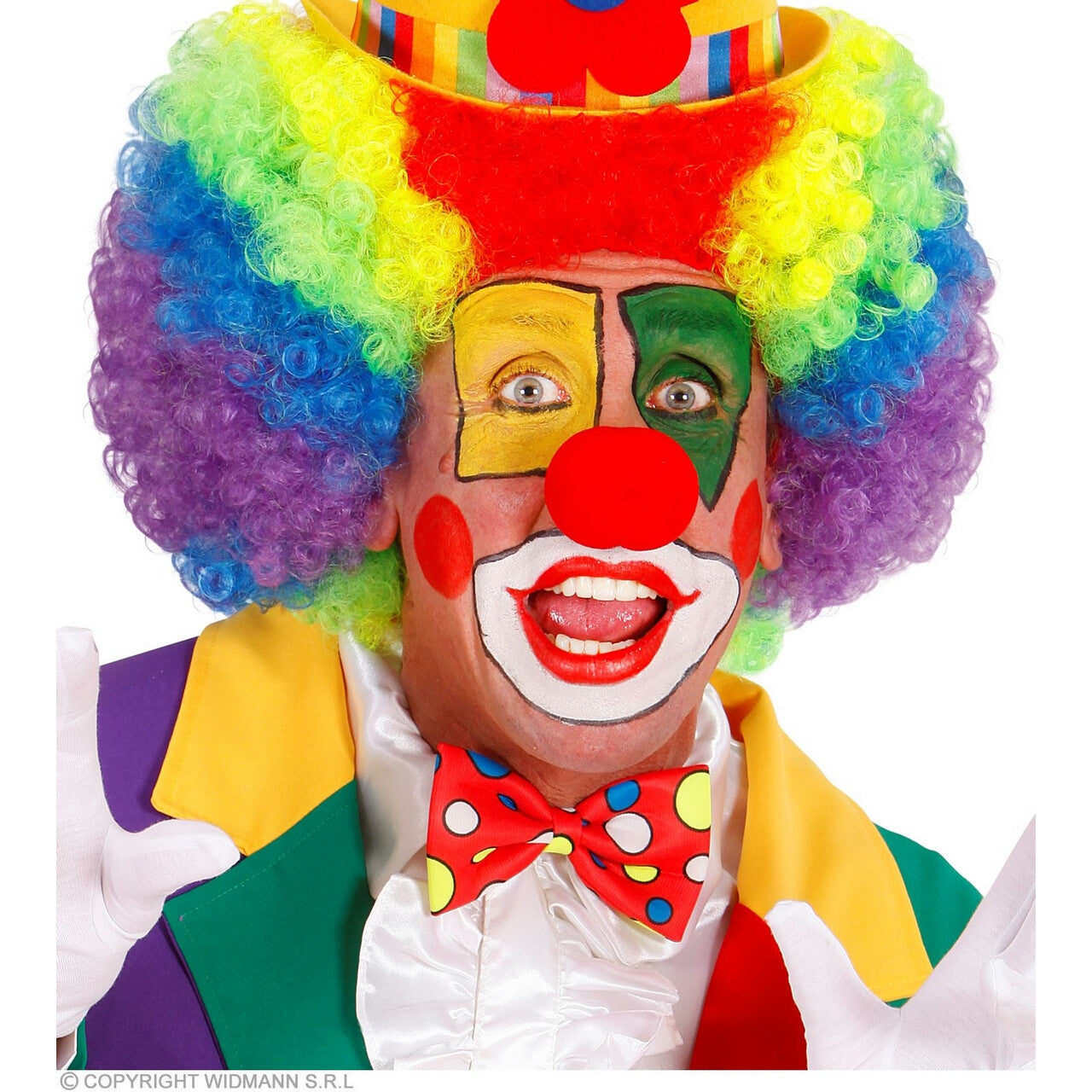 Op deze afbeelding zie je een Accessoires, van het merk Widmann. Speelse Strik Clown Bobbie Rood