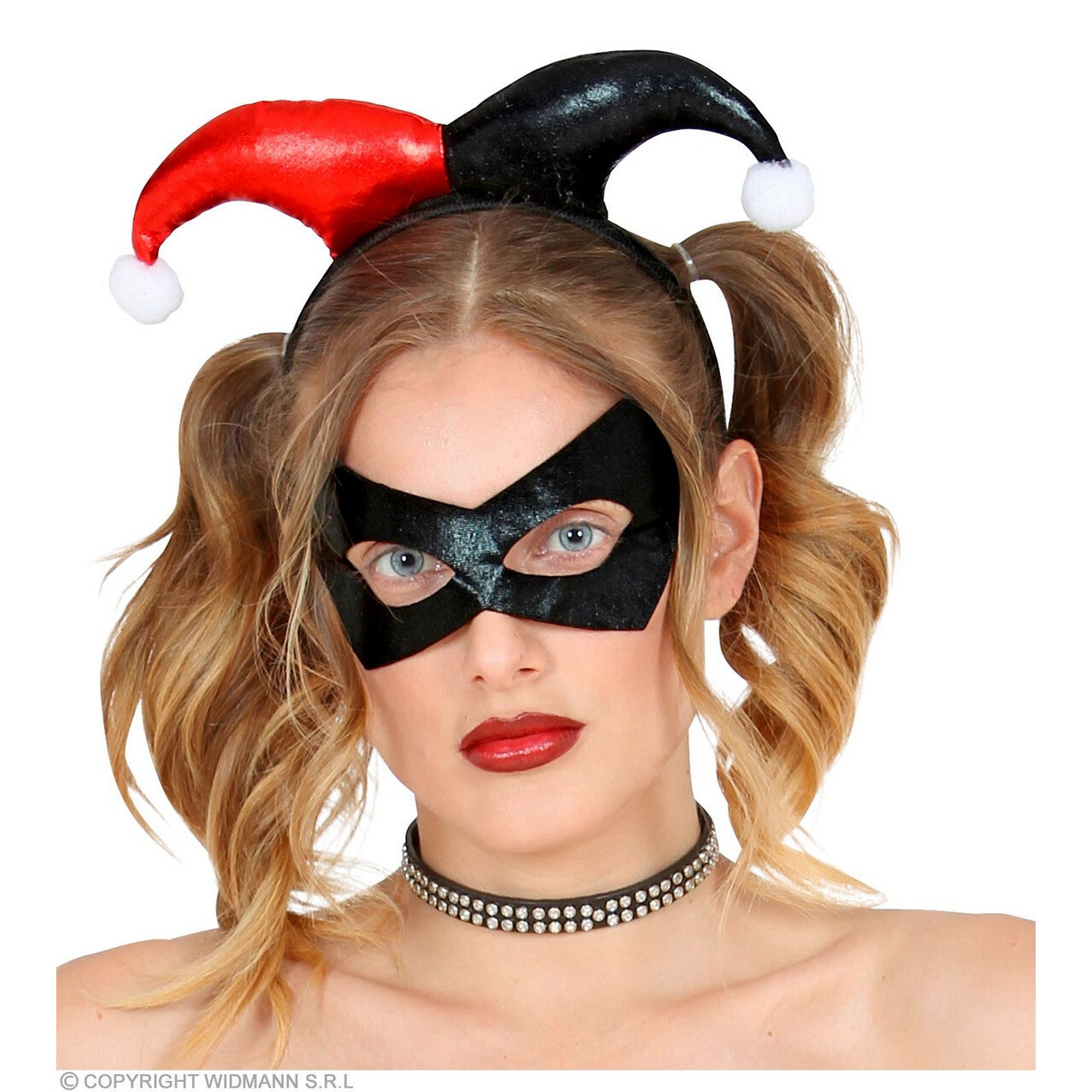 Op deze afbeelding zie je een Accessoires, van het merk Widmann. Set Superheld Harlekijn