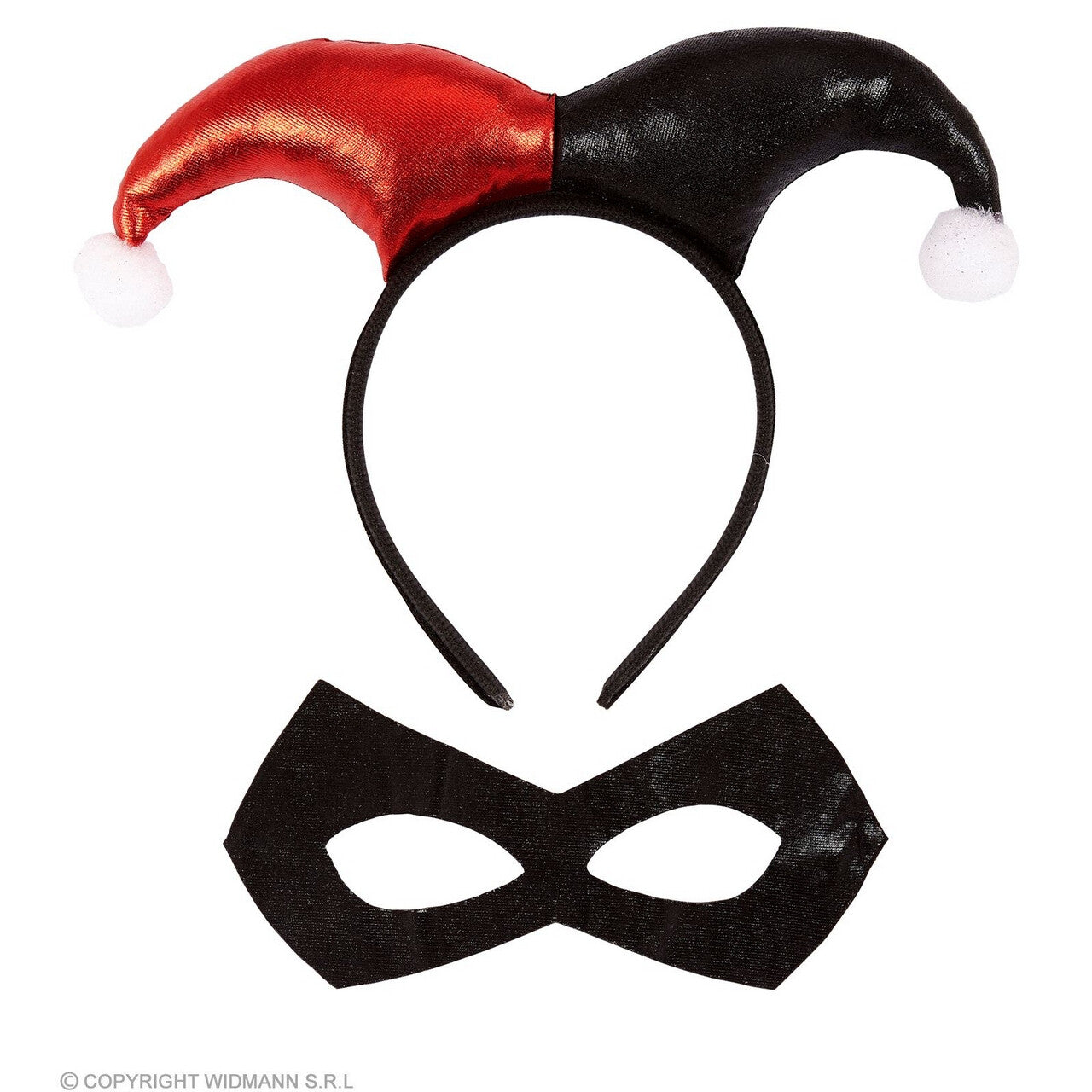 Op deze afbeelding zie je een Accessoires, van het merk Widmann. Set Superheld Harlekijn