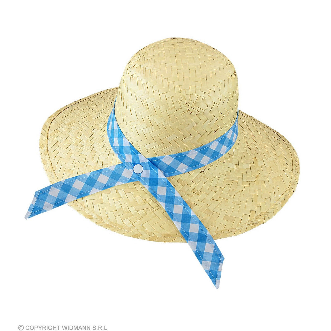 Op deze afbeelding zie je een Accessoires, van het merk Widmann. Deftige Strohoed Met Blauw Lint Lindsey