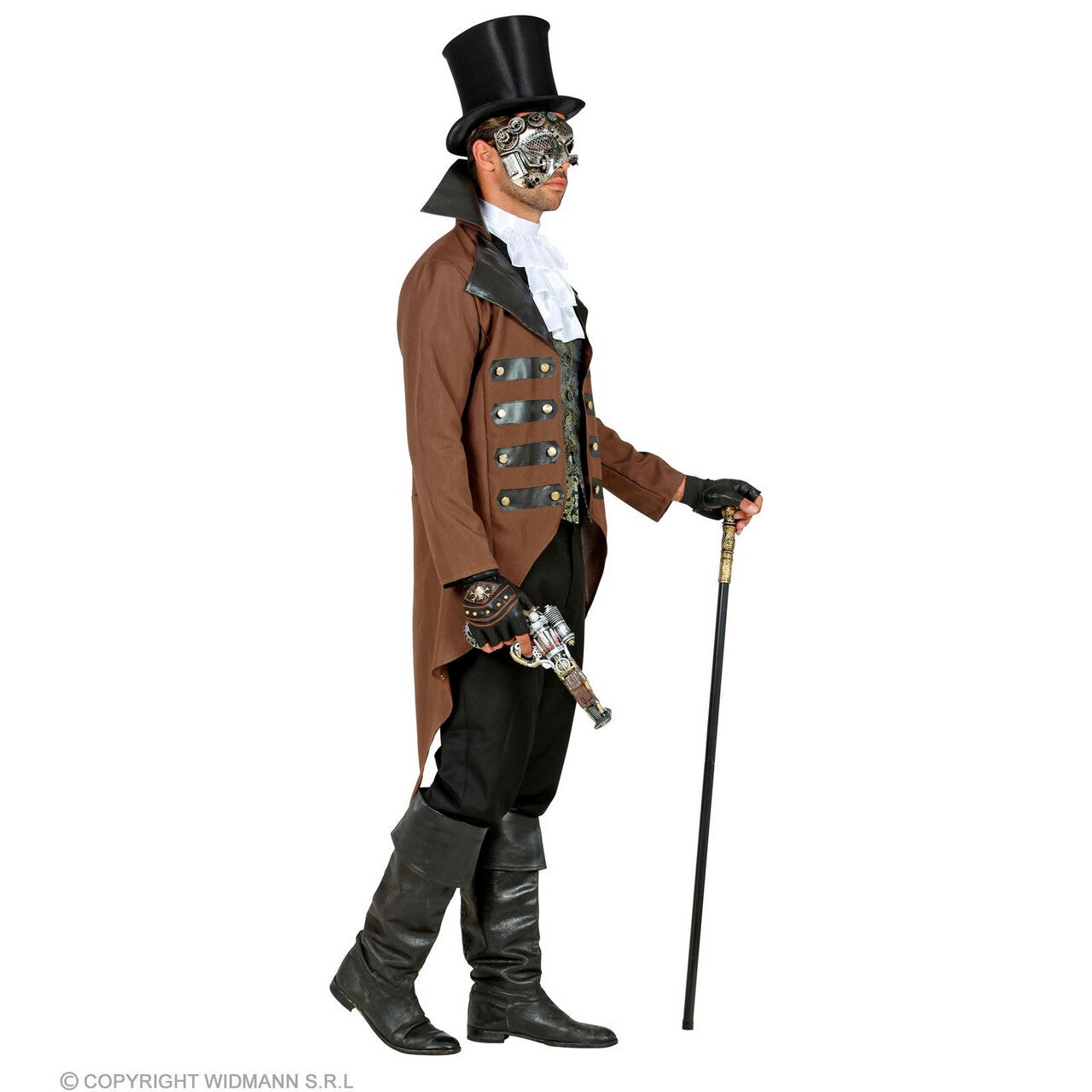 Op deze afbeelding zie je een Kostuums, van het merk Widmann. Futuristische Steampunker Bruce Man