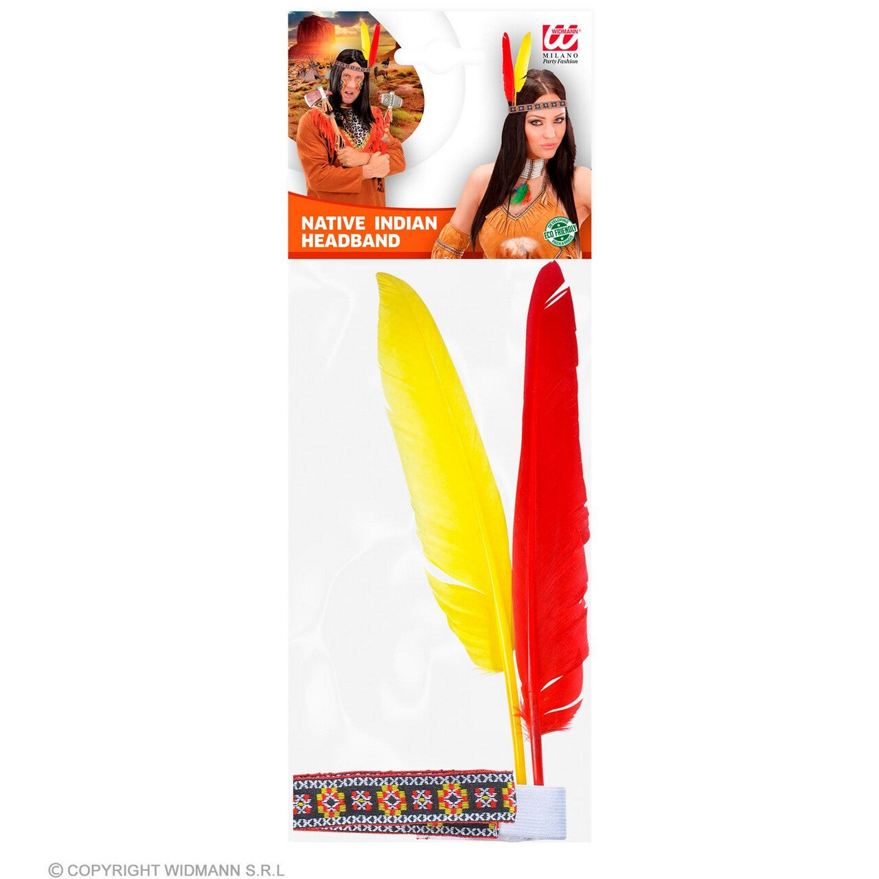 Op deze afbeelding zie je een Accessoires, van het merk Widmann. Akecheta Indianentooi