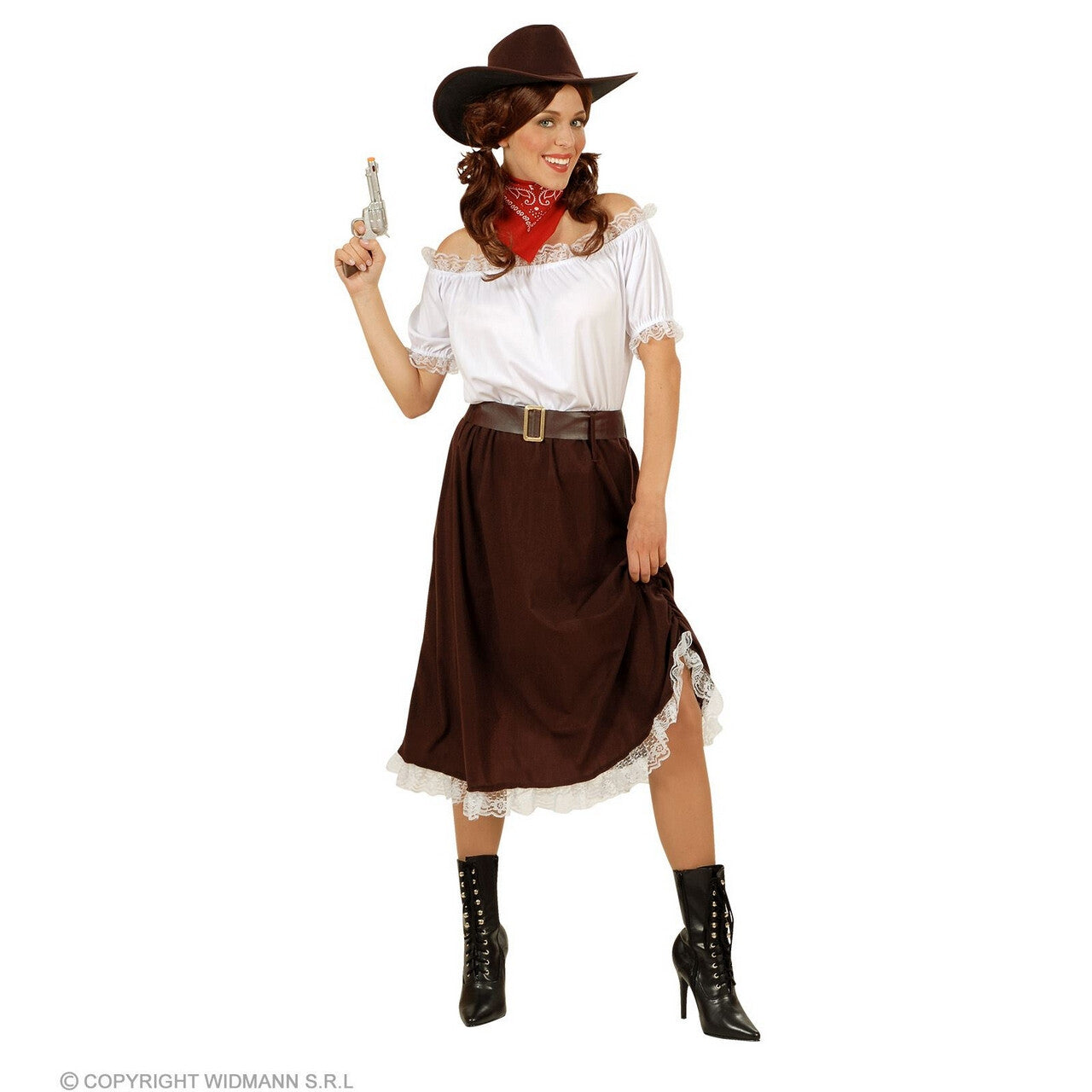 Op deze afbeelding zie je een Kostuums, van het merk Widmann. Cowgirl Schietgrage Anita Vrouw Kostuum