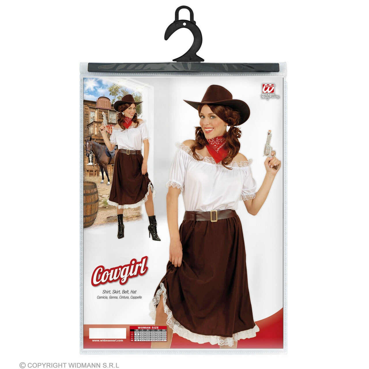 Op deze afbeelding zie je een Kostuums, van het merk Widmann. Cowgirl Schietgrage Anita Vrouw Kostuum