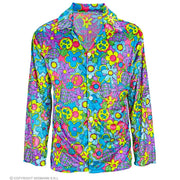 Op deze afbeelding zie je een Kostuums, van het merk Widmann. Power To The Hippie Flower Man