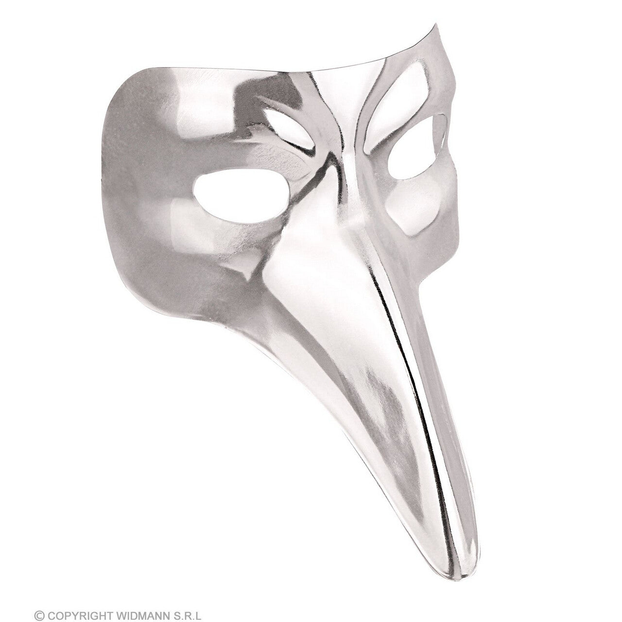 Op deze afbeelding zie je een Accessoires, van het merk Widmann. Zilveren Pestmasker Venetie