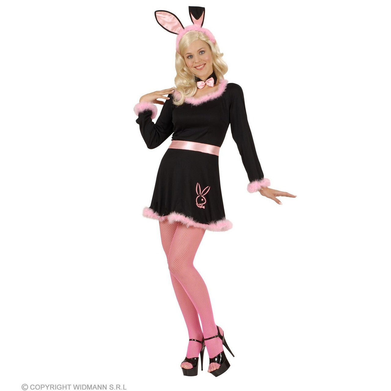 Op deze afbeelding zie je een Accessoires, van het merk Widmann. Visnet Party Panty Neon Roze