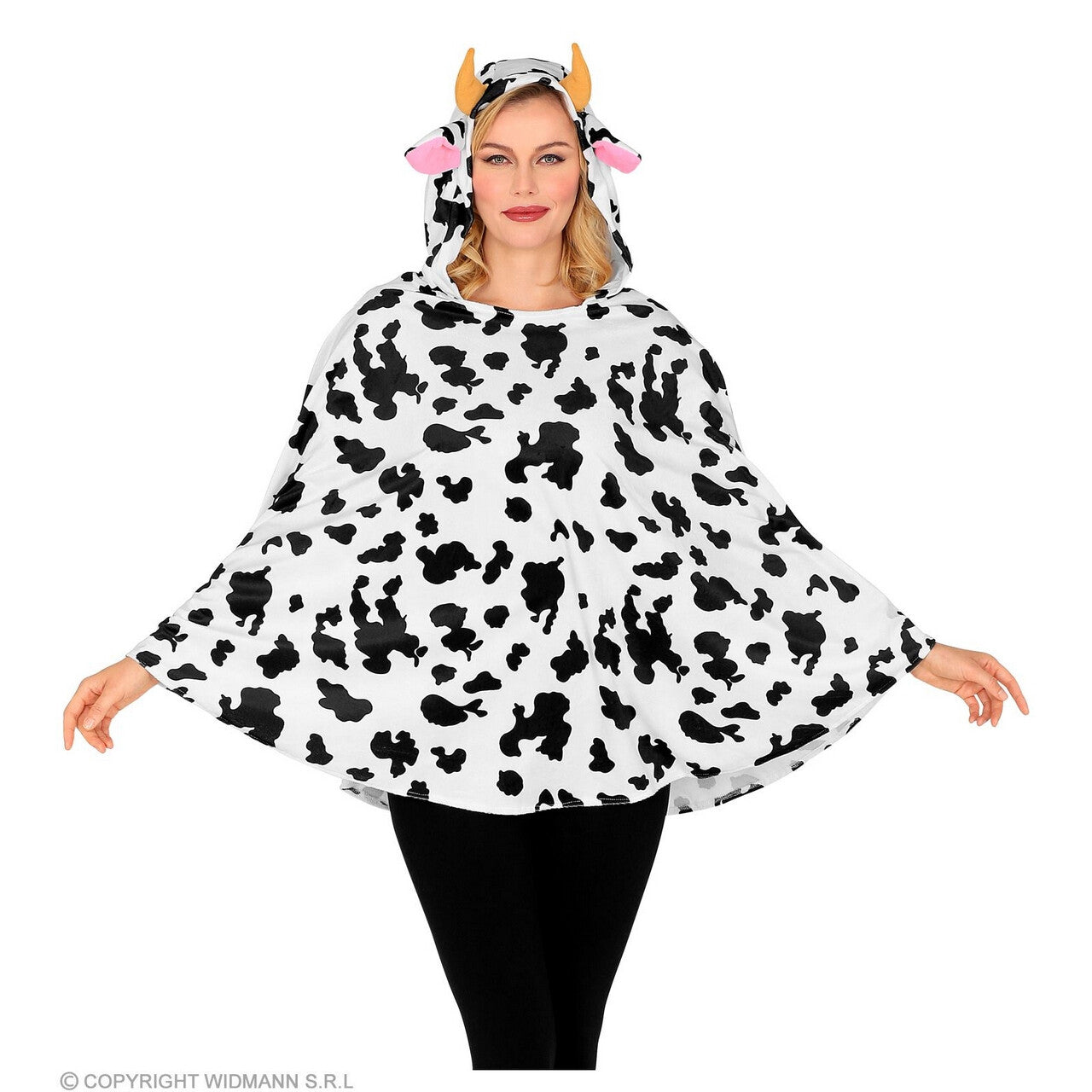 Op deze afbeelding zie je een Kostuums, van het merk Widmann. Berta De Beste Koe Poncho