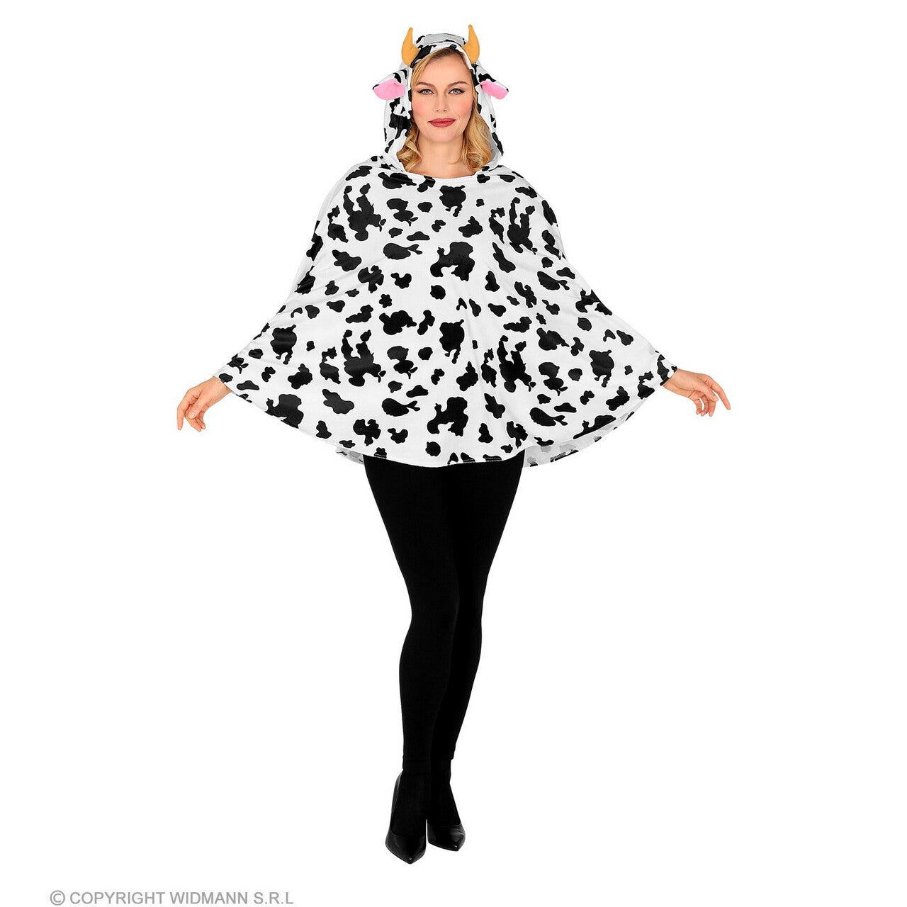 Op deze afbeelding zie je een Kostuums, van het merk Widmann. Berta De Beste Koe Poncho