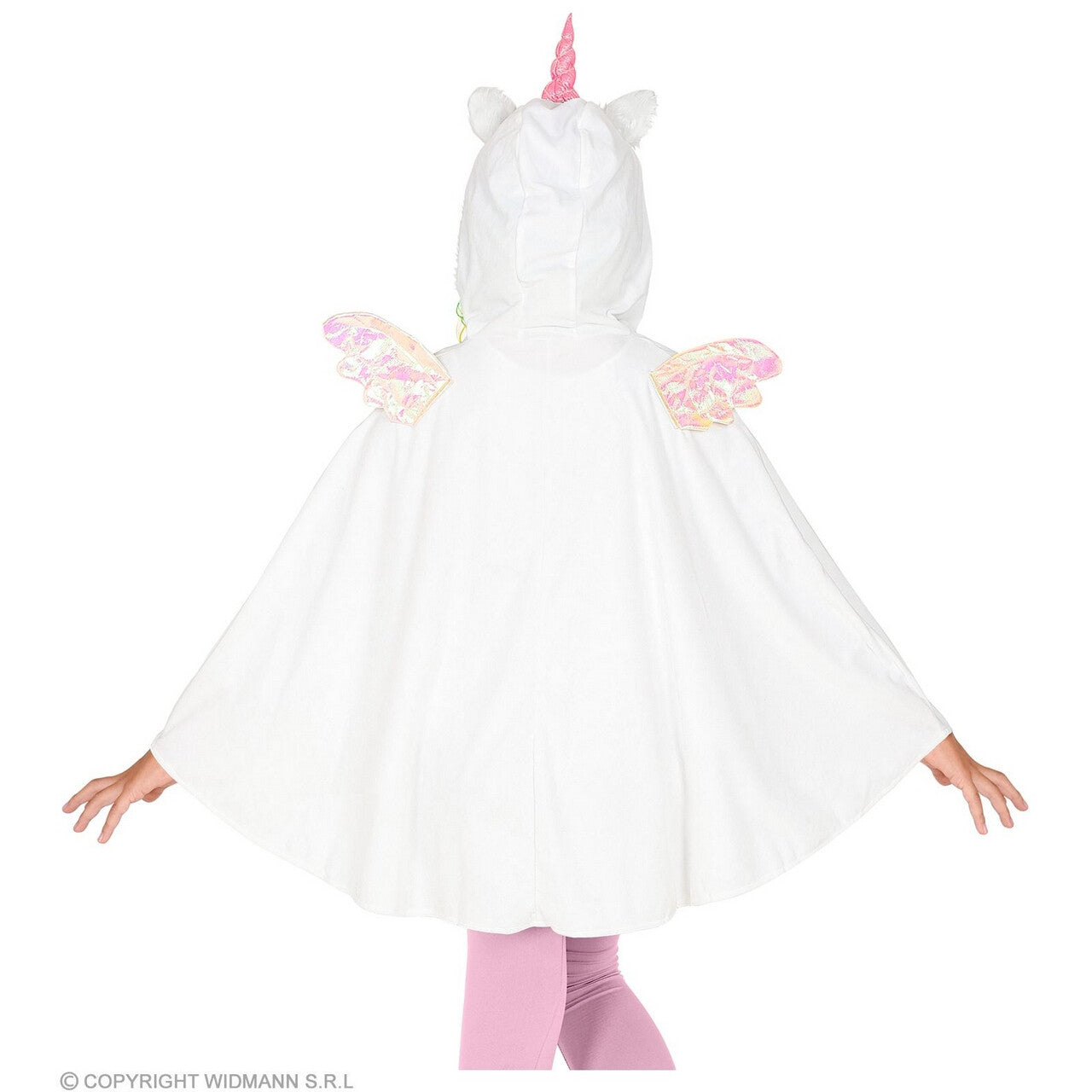 Op deze afbeelding zie je een Kostuums, van het merk Widmann. Fabelachtige Eenhoorn Kind Poncho Meisje