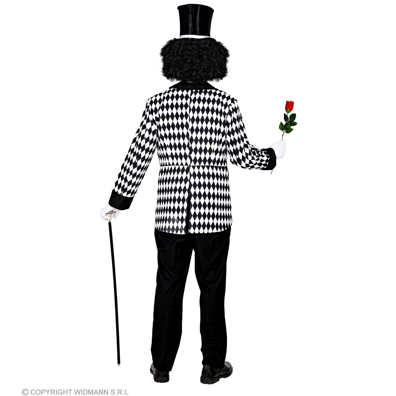 Op deze afbeelding zie je een Kostuums, van het merk Widmann. Eenzame Mime Clown Zwart Wit Man