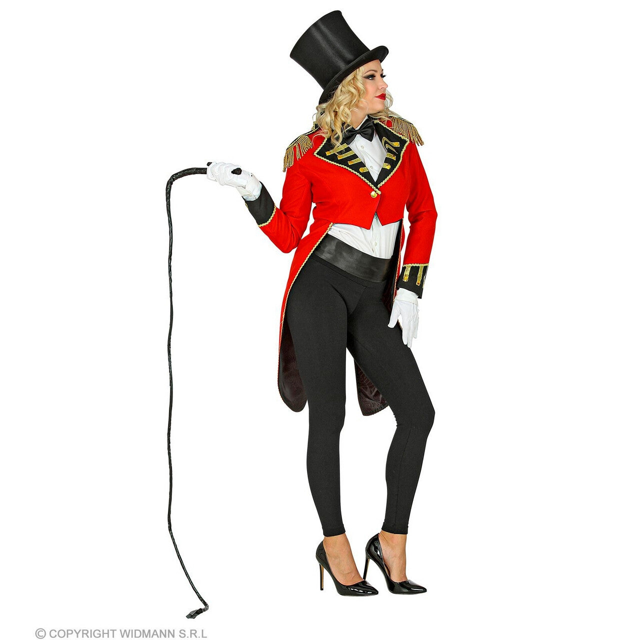 Op deze afbeelding zie je een Kostuums, van het merk Widmann. Circus Directeur Piccobella Van Zwiepenstok Vrouw
