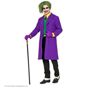 Op deze afbeelding zie je een Kostuums, van het merk Widmann. Niet Zo Serieuze Joker Jas Paars Man Kostuum